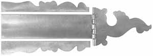 Reading School Patchbox Kit, nickel silver,
7-7/8" overall length